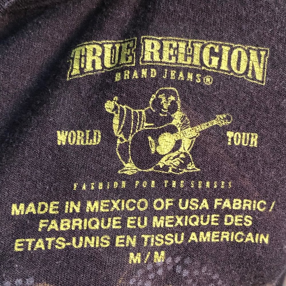 True Religion Crystal Logo Tee Shirt - Picture 7 of 10